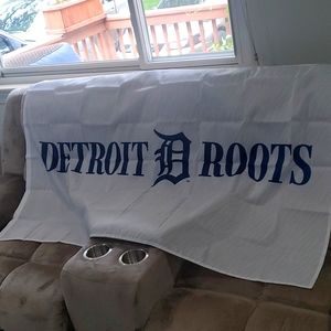 Detroit roots flag!! Old English D symbol on banner/flag